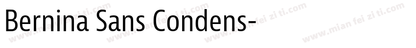 Bernina Sans Condens字体转换